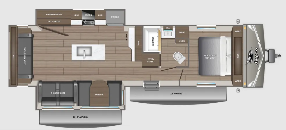 2027 Jayco Jay Flight 290RLS - Floor plan