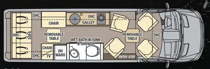 Coachmen Galleria 24Q floor plan