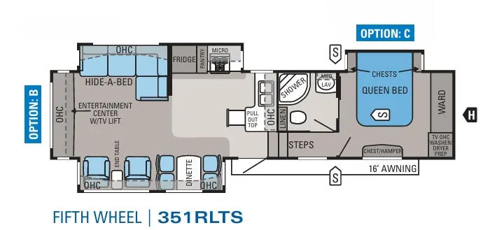2011 Jayco Eagle 351RLTS floor plan