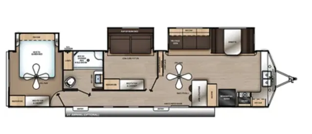 Coachmen Catalina Destination 39FKTS floor plan