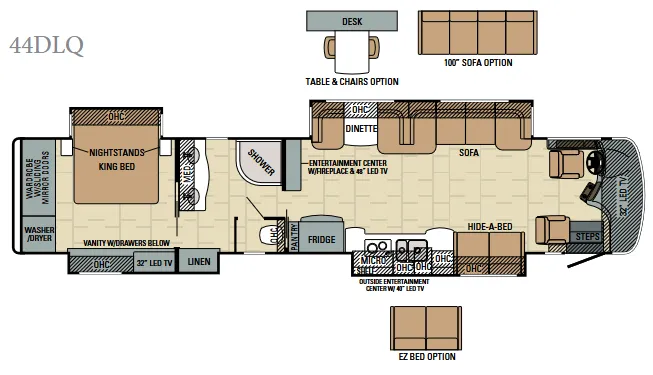 2016 Entegra Coach Anthem 44DLQ - Floor plan