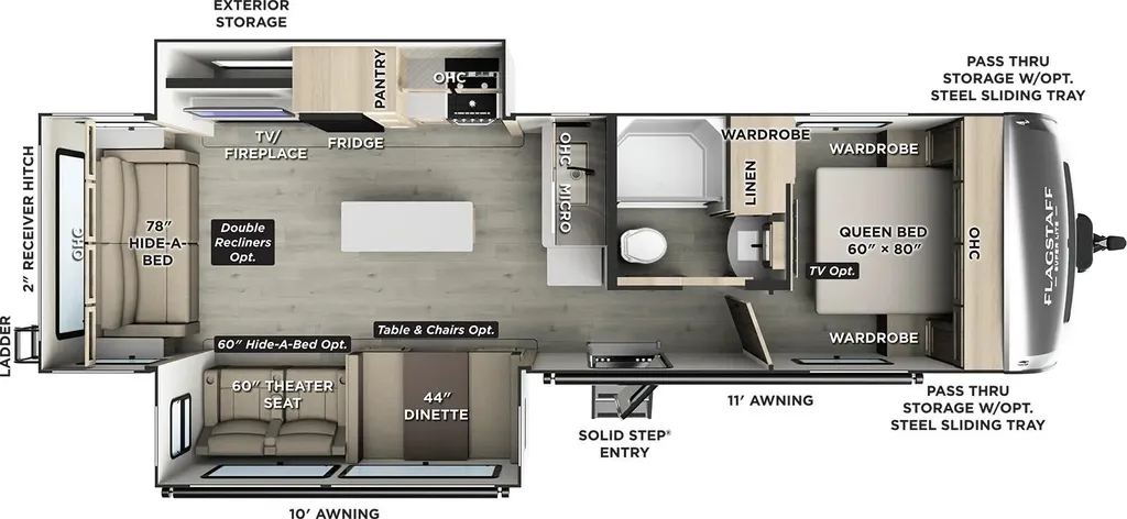 2026 Forest River Flagstaff Super Lite 29RLKS floor plan