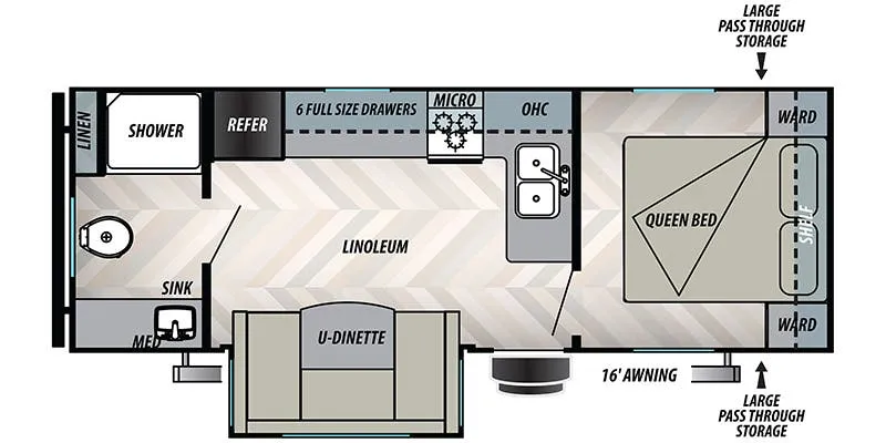 Forest River EVO Elite 2445RB floor plan