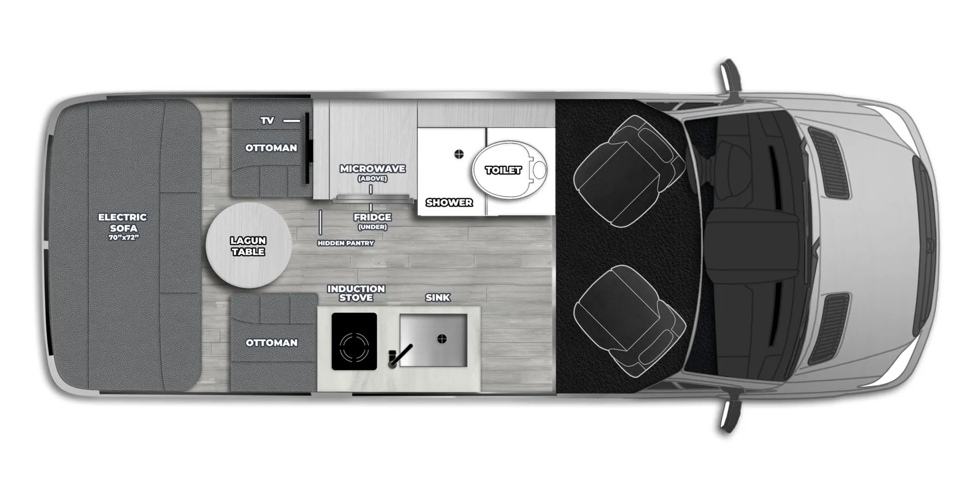 Pleasure-Way Ascent TS BASE floor plan