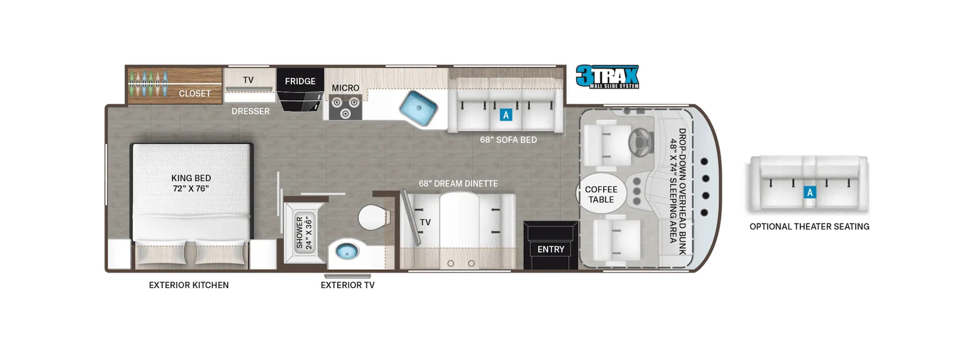 Thor Motor Coach Windsport 29M floor plan
