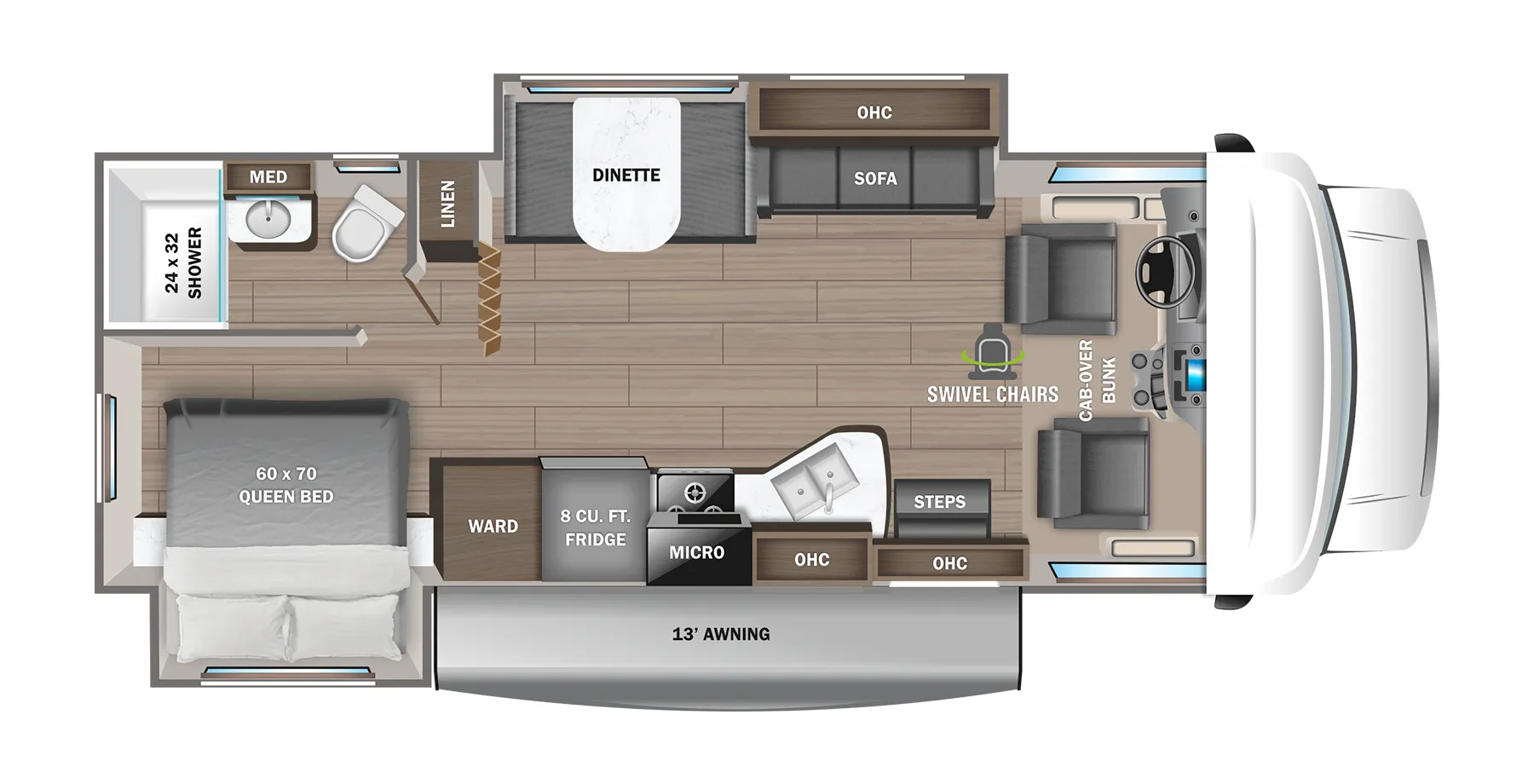 2023 Jayco Redhawk 26XD - Floor plan