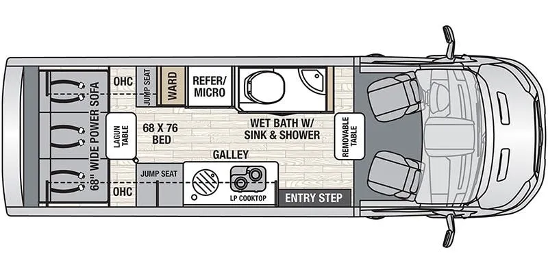 Coachmen Beyond 22C AWD floor plan