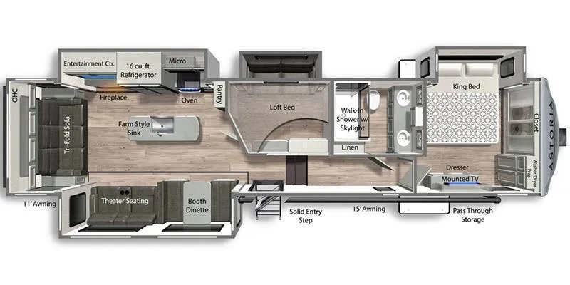 2025 Dutchmen Astoria Platinum 3553MBP floor plan