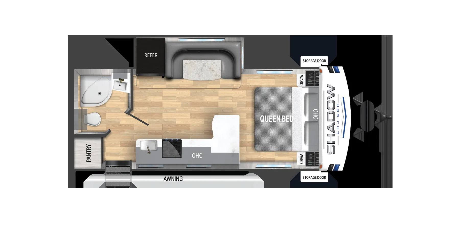 Cruiser RV Shadow Cruiser 225RBS floor plan