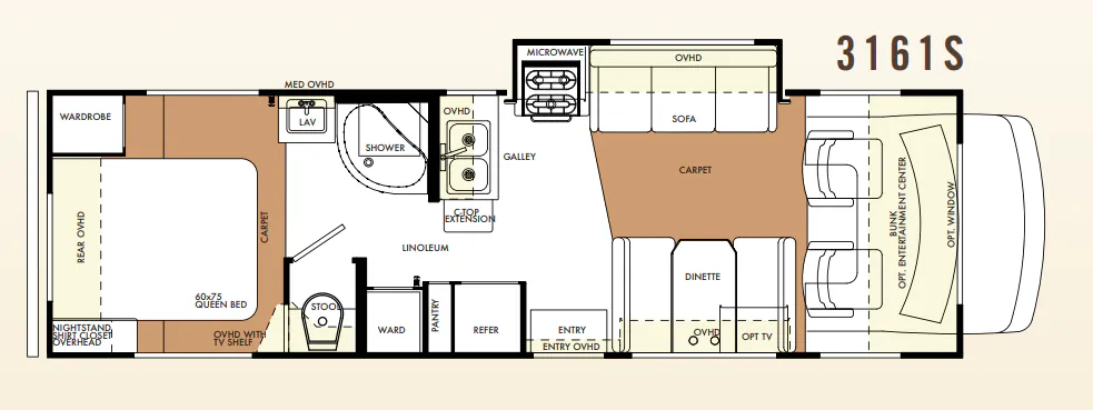 Forest River Forester 3161S floor plan