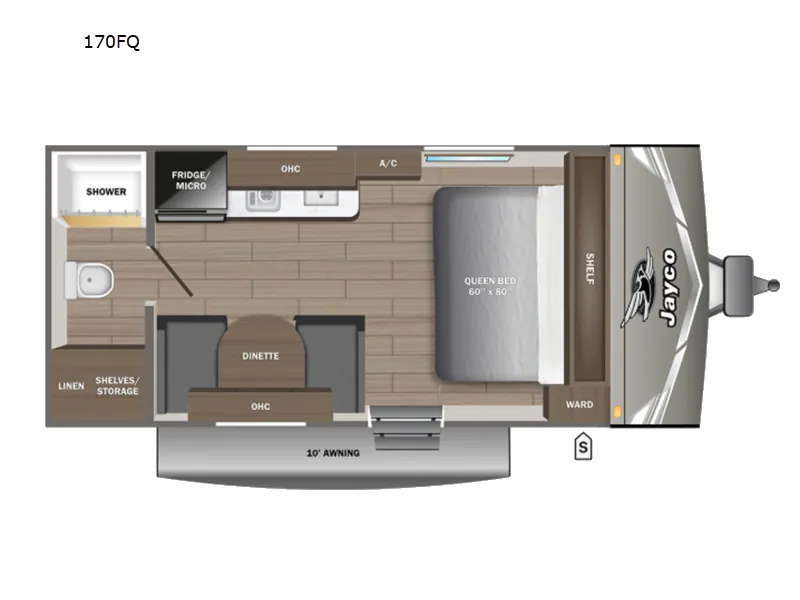 2027 Jayco Jay Flight SLX 170FQ floor plan