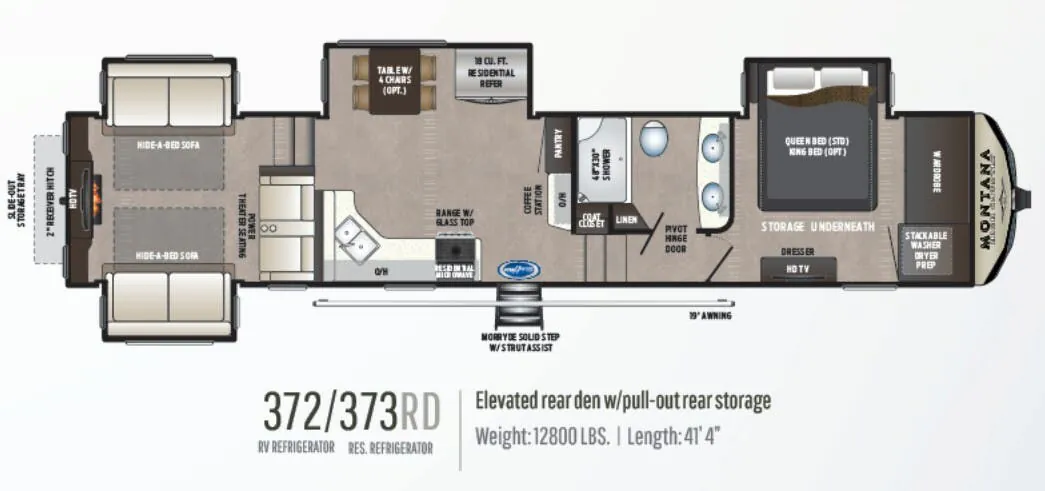 Keystone Montana High Country 373RD floor plan