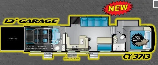 Heartland Cyclone 3713 floor plan