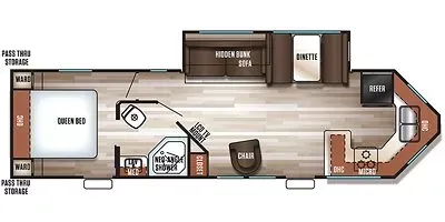 2018 Forest River Cherokee 274VFK - Floor plan