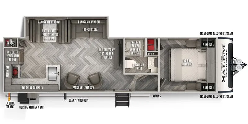 Forest River Salem Hemisphere 283RK floor plan