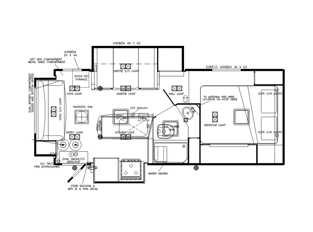 2026 Adventurer Eagle Cap 1165 floor plan
