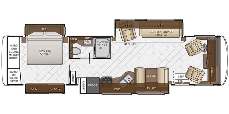 Newmar Canyon Star 3719 floor plan