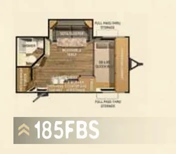 Cruiser RV Shadow Cruiser 185FBS floor plan