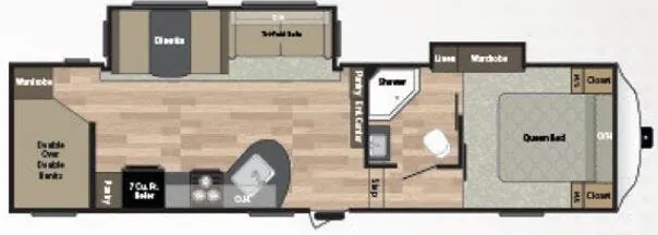 Keystone Springdale 286FWBH floor plan