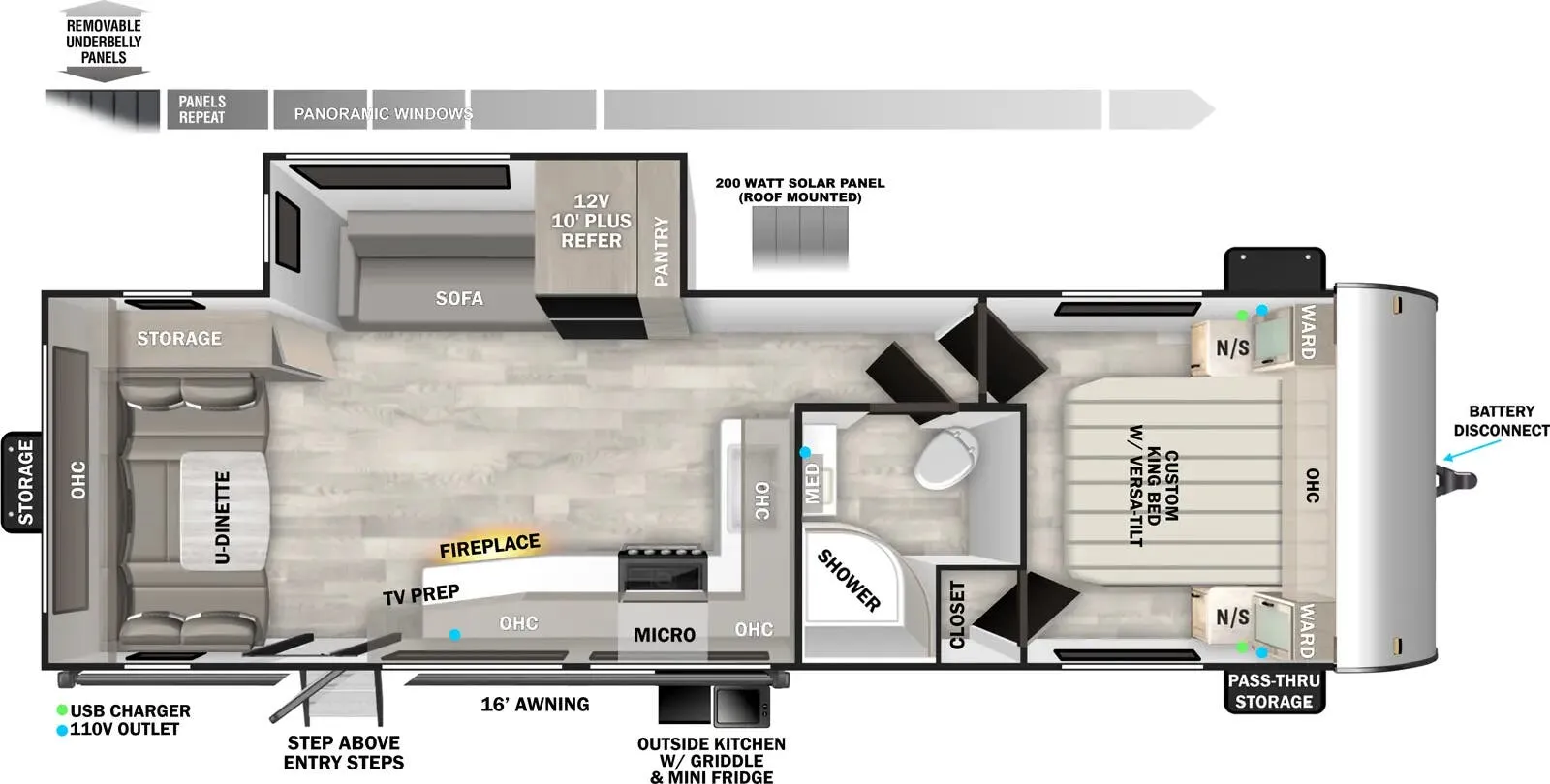 2026 Forest River Salem T25RD - Floor plan