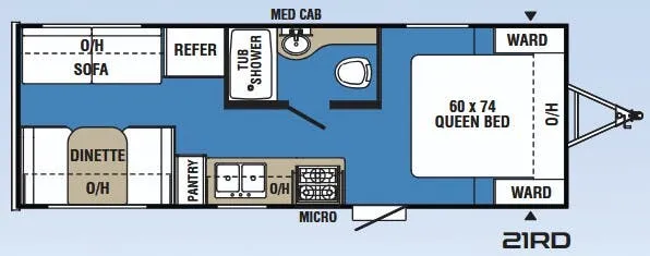 Coachmen Clipper 21RD floor plan