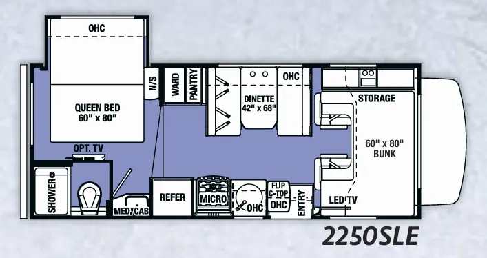 Forest River Sunseeker LE 2250SLE floor plan