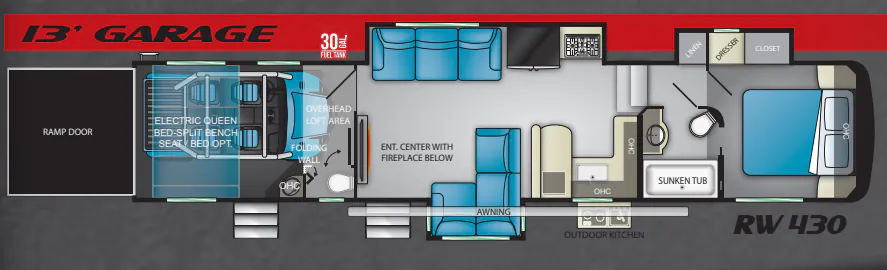 Heartland Road Warrior 430 floor plan