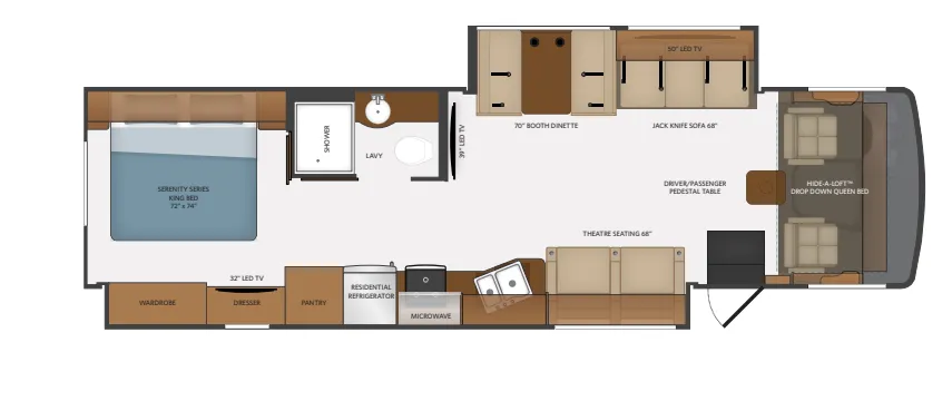 Fleetwood Flair 35R floor plan