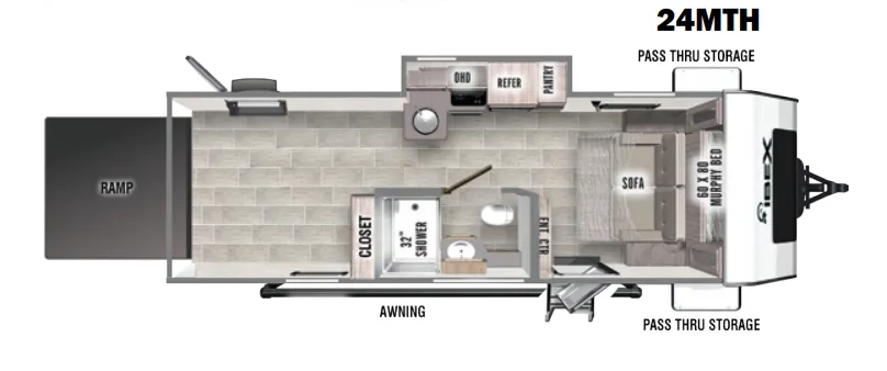 Forest River IBEX 24MTH floor plan
