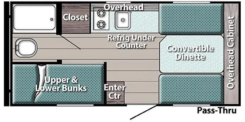 Gulf Stream Kingsport Super Lite 16BHC floor plan