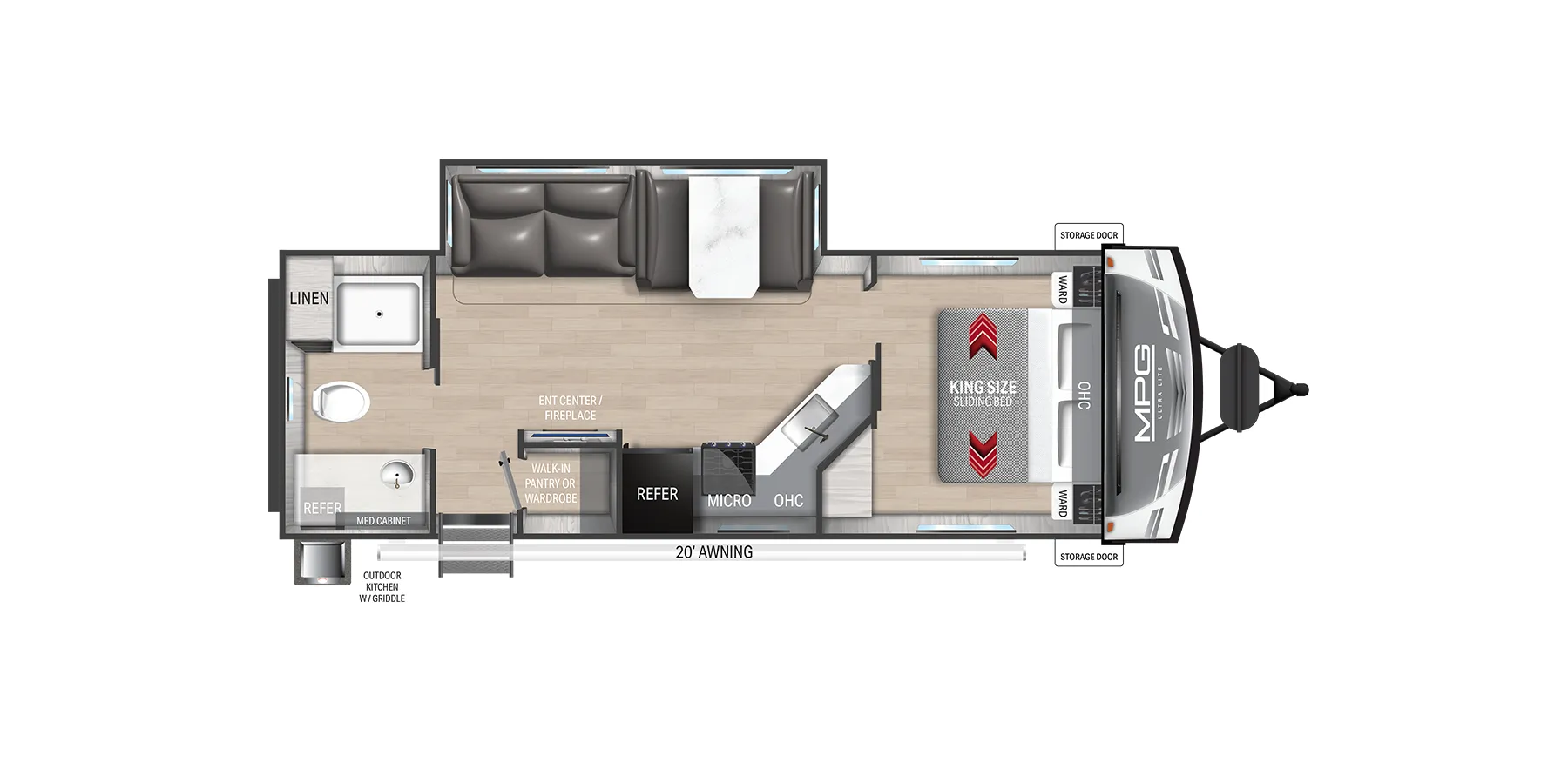 Cruiser RV MPG 2650RB floor plan