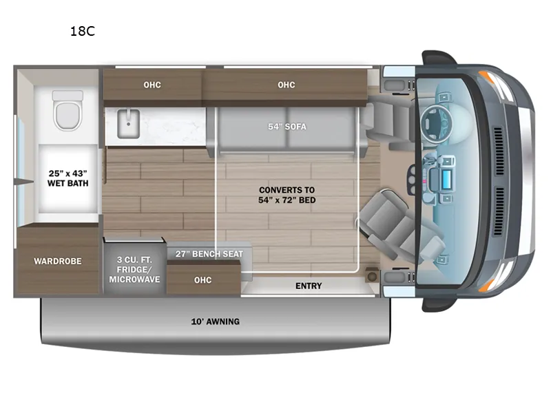 2026 Entegra Coach ARC 18C floor plan