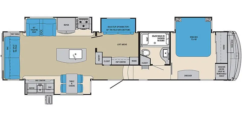 Palomino Columbus 378MBC floor plan