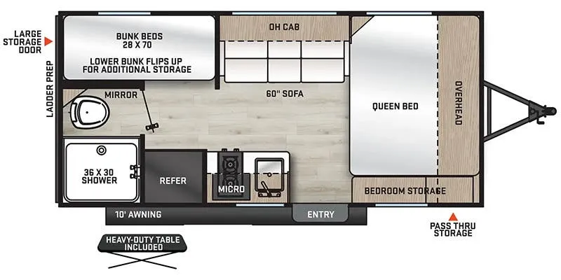 Coachmen Catalina Summit Series 7 164BH floor plan