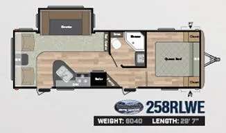 Keystone Springdale 258RLWE floor plan