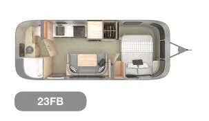 2020 Airstream Globetrotter 23FB - Floor plan
