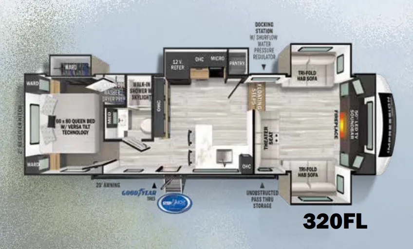 Forest River Impression 320FL floor plan