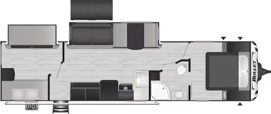 Keystone Bullet Premium 331BHS floor plan