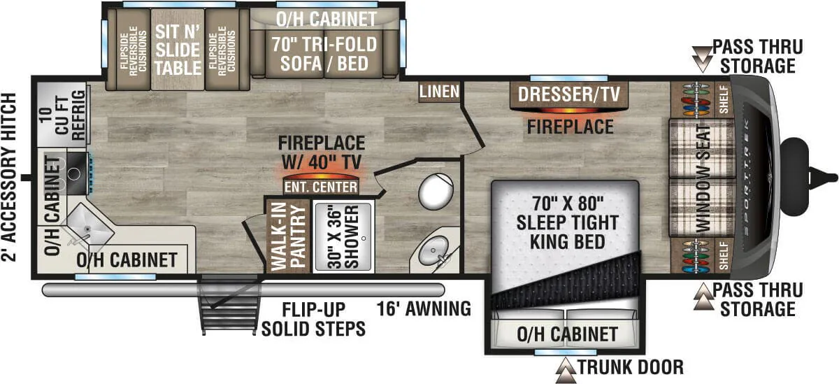 Venture RV SportTrek Touring Edition STT272VRK floor plan