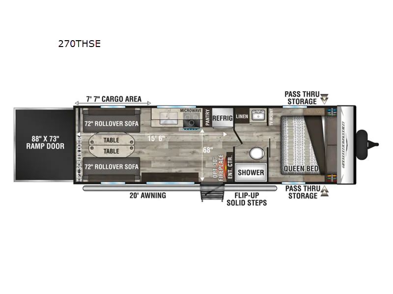 2022 K-Z Sportsmen SE 270THSE - Floor plan