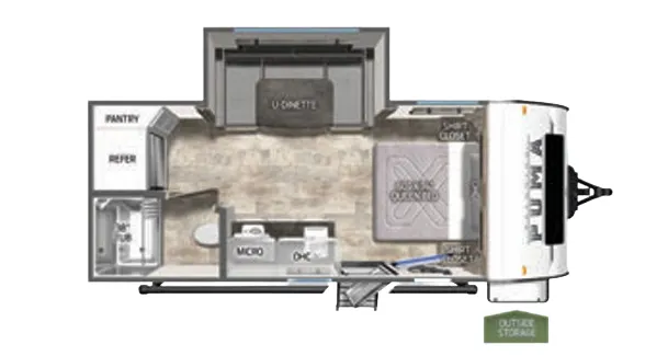 Palomino Puma Ultra Lite 16DSX floor plan