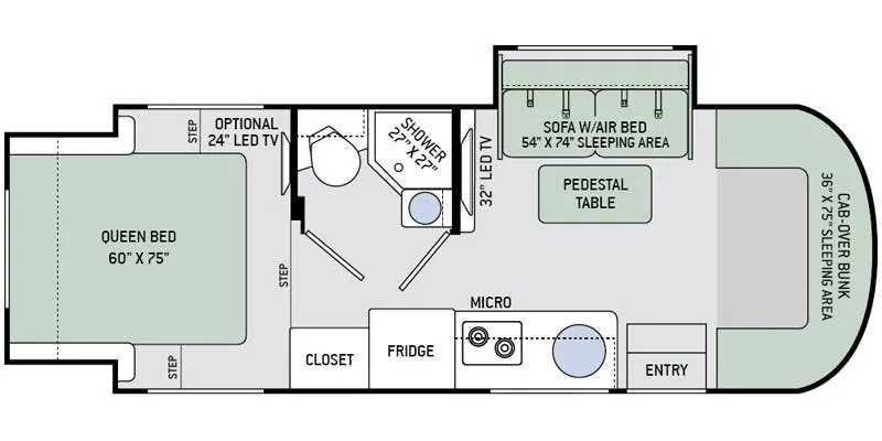 2017 Thor Motor Coach Synergy SP24 floor plan