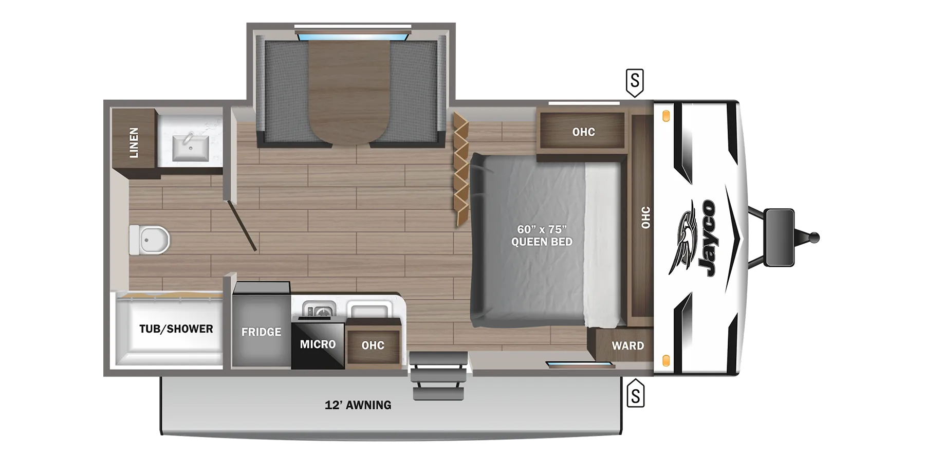 2024 Jayco Jay Flight SLX 183RB - Floor plan