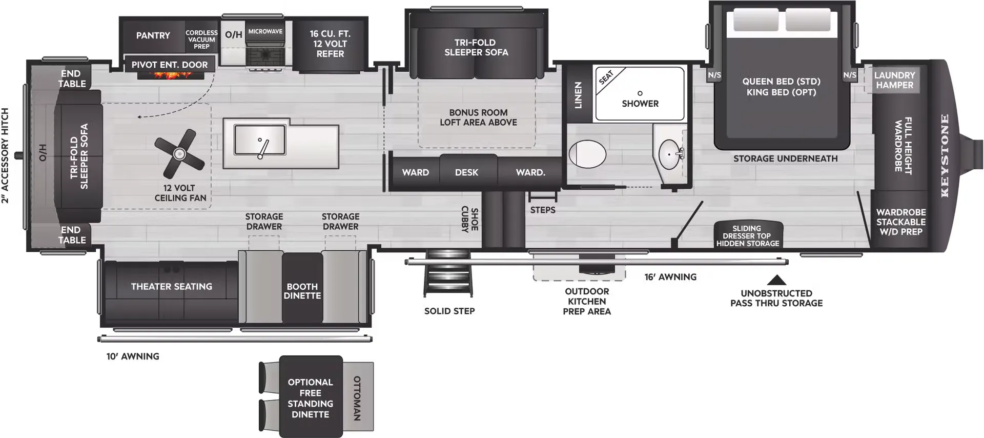 2027 Keystone Cougar 360MBI - Floor plan