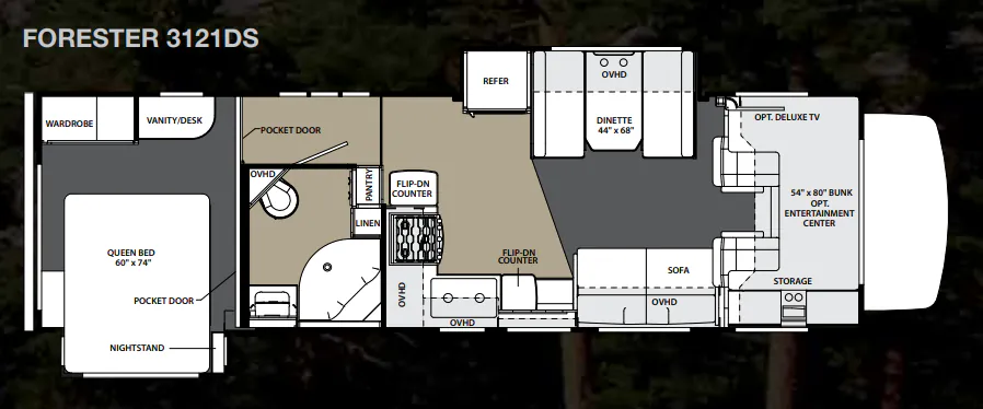 Forest River Forester 3121DS floor plan