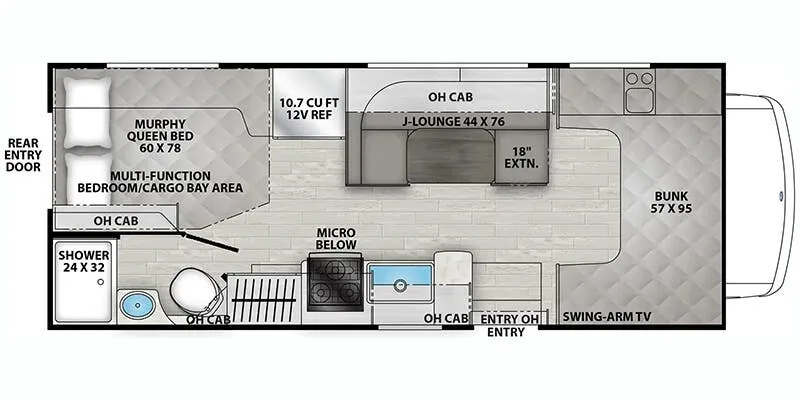 2026 Coachmen Leprechaun 220XG floor plan