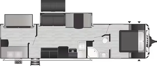 Keystone Bullet Premium 331BHS floor plan