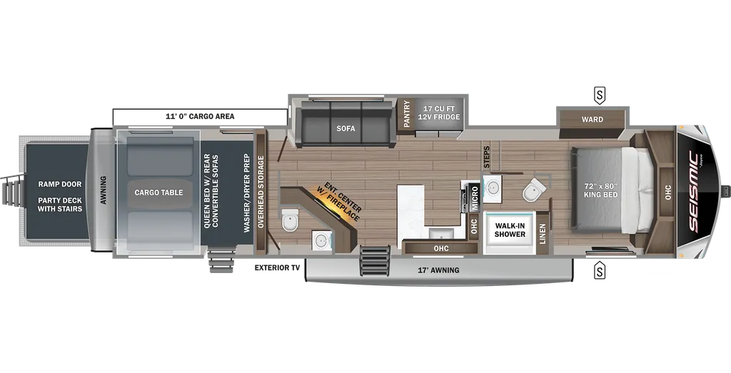 2024 Jayco Seismic 359 floor plan