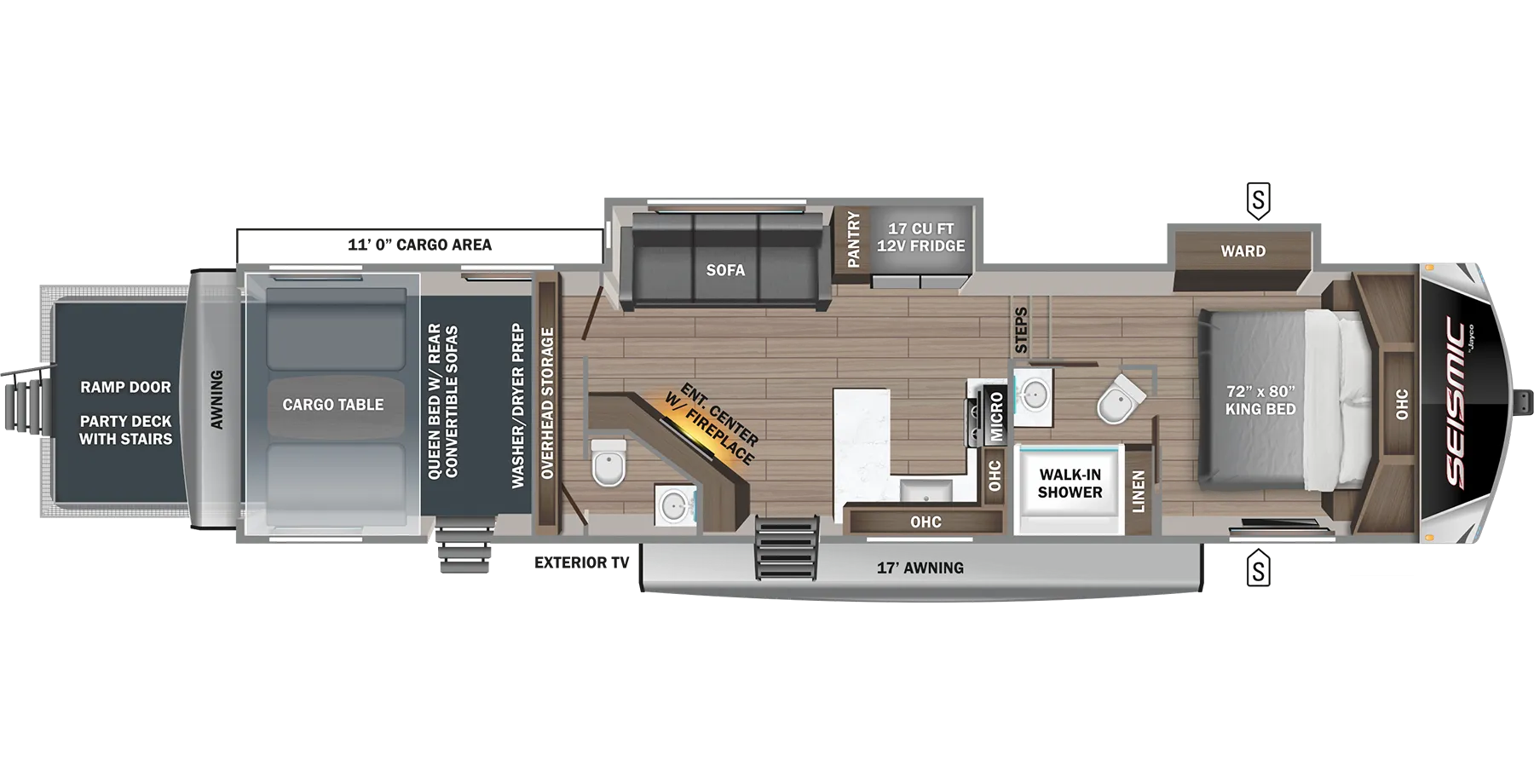 2024 Jayco Seismic 359 - Floor plan