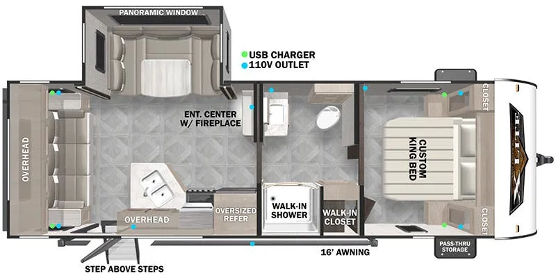 2024 Forest River Salem Cruise Lite 24RLXL - Floor plan